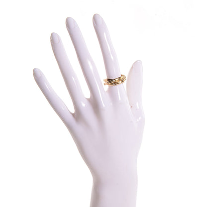 Cartier 18K Yellow Gold Diamond Constellation Trinity Ring 50 5.25 2 of 7