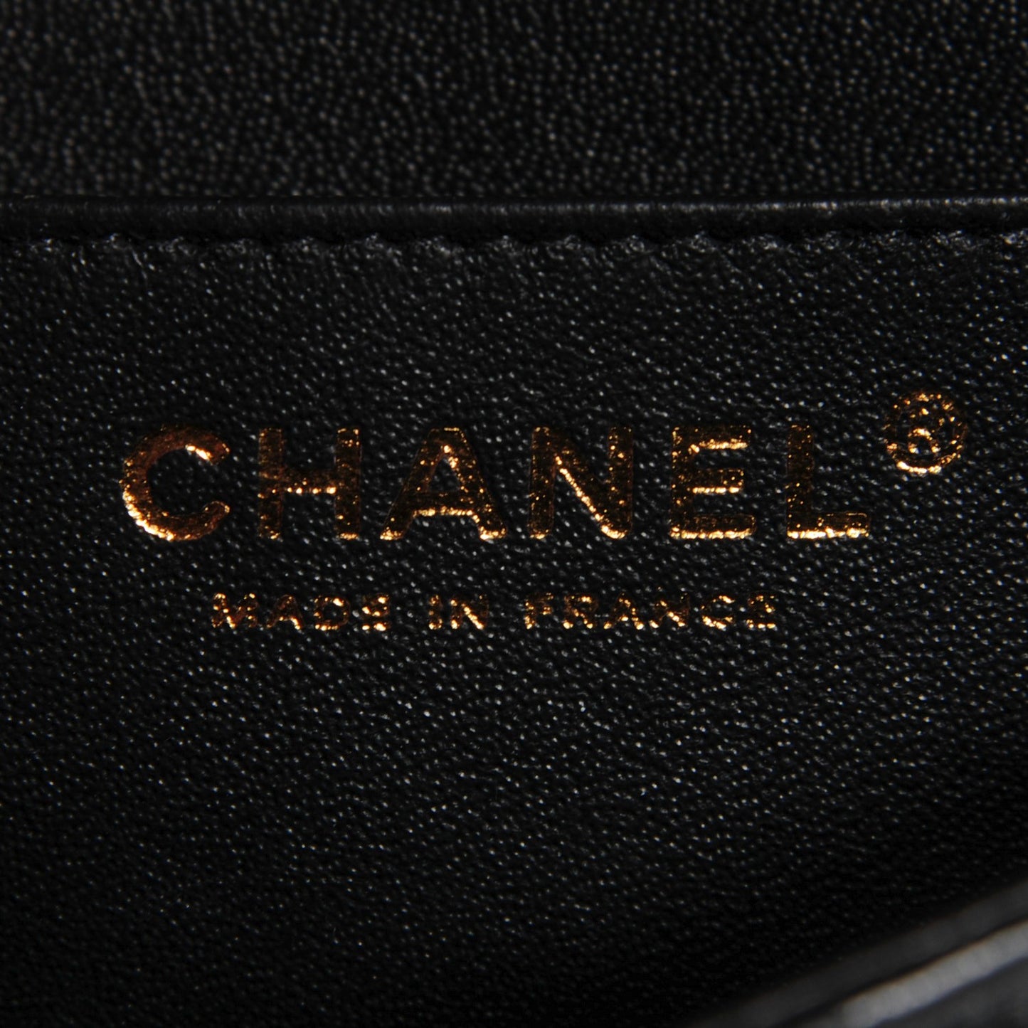 Lambskin Quilted Mini Rectangular Flap Black