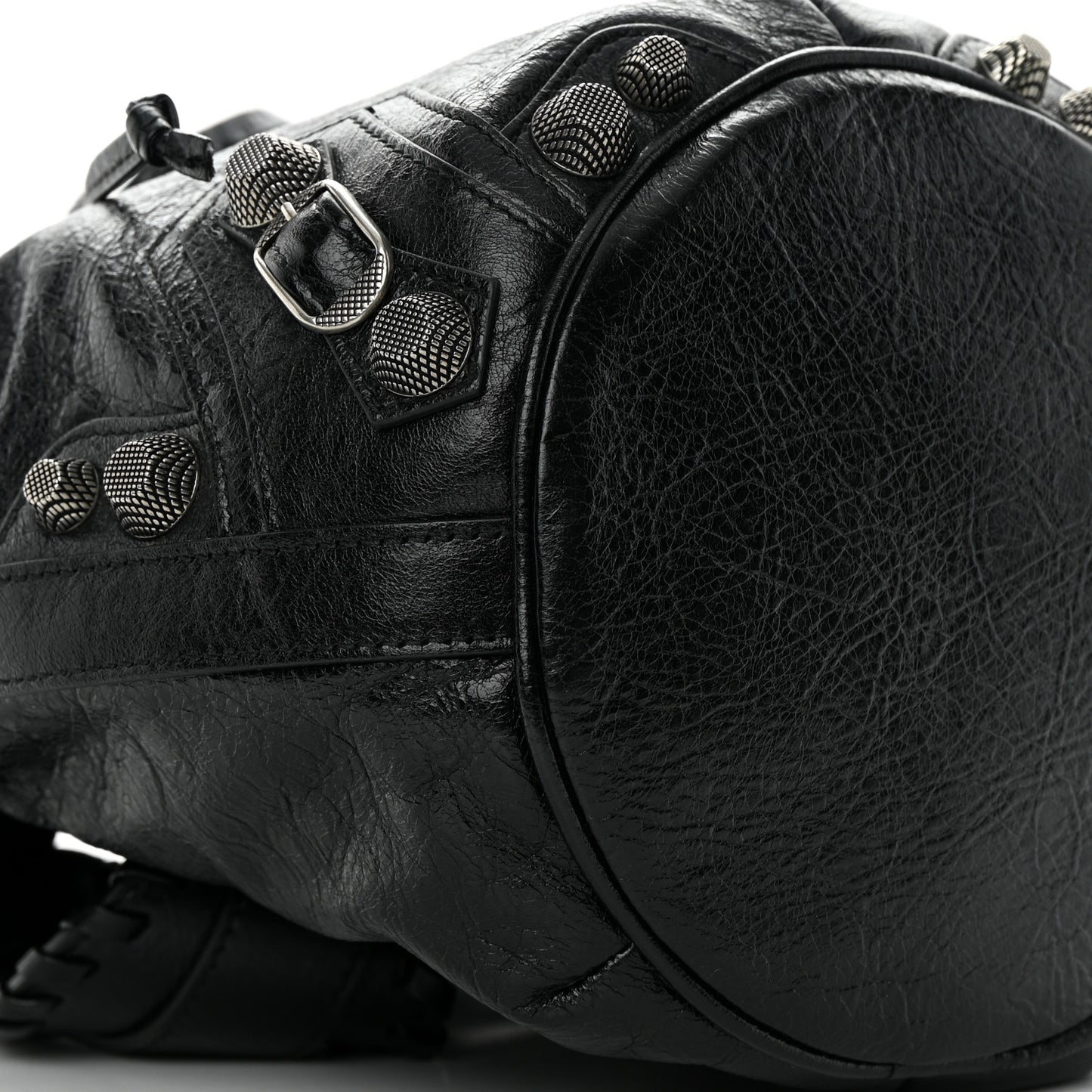 Agneau Arena Small Le Cagole Bucket Bag Black
