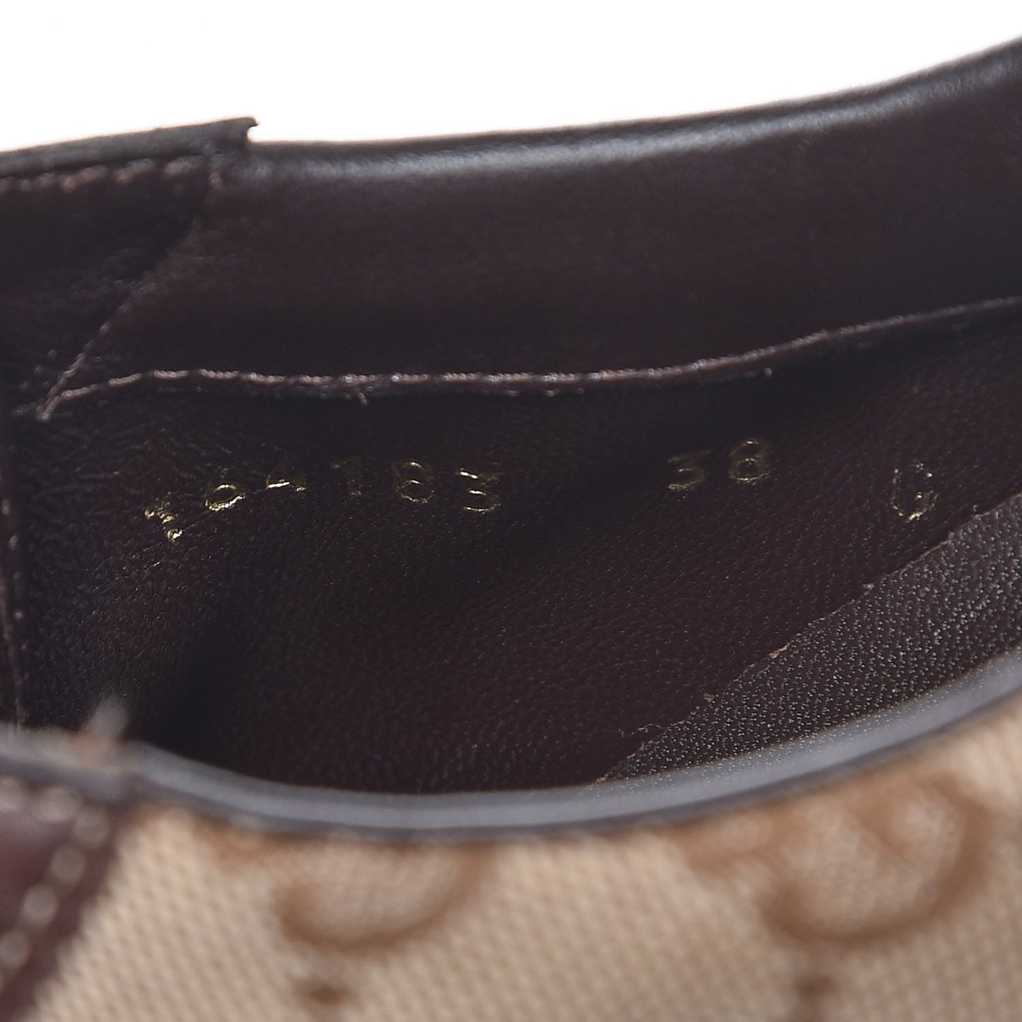 GG Monogram Calfskin Sneakers 38 Dark Brown