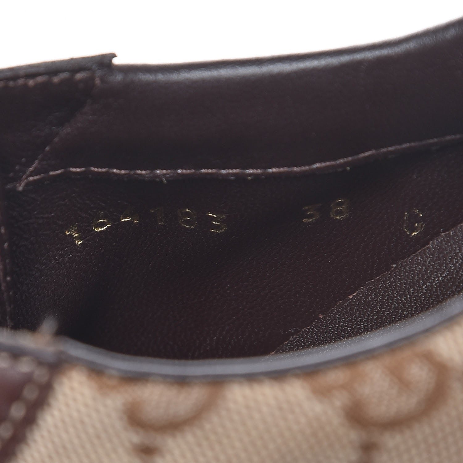 Gucci GG Monogram Calfskin Sneakers 38 Dark Brown 10 of 11