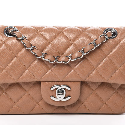 Chanel Caviar Quilted Mini Rectangular Flap Light Brown 8 of 13