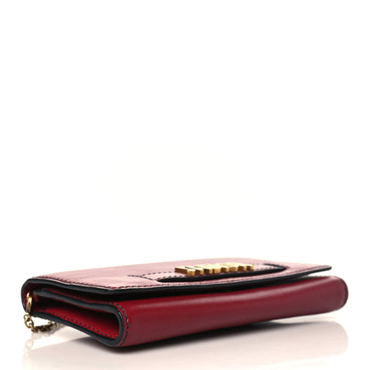 Christian Dior Grained Lambskin J'adior Croisiere Chain Wallet Red 4 of 9