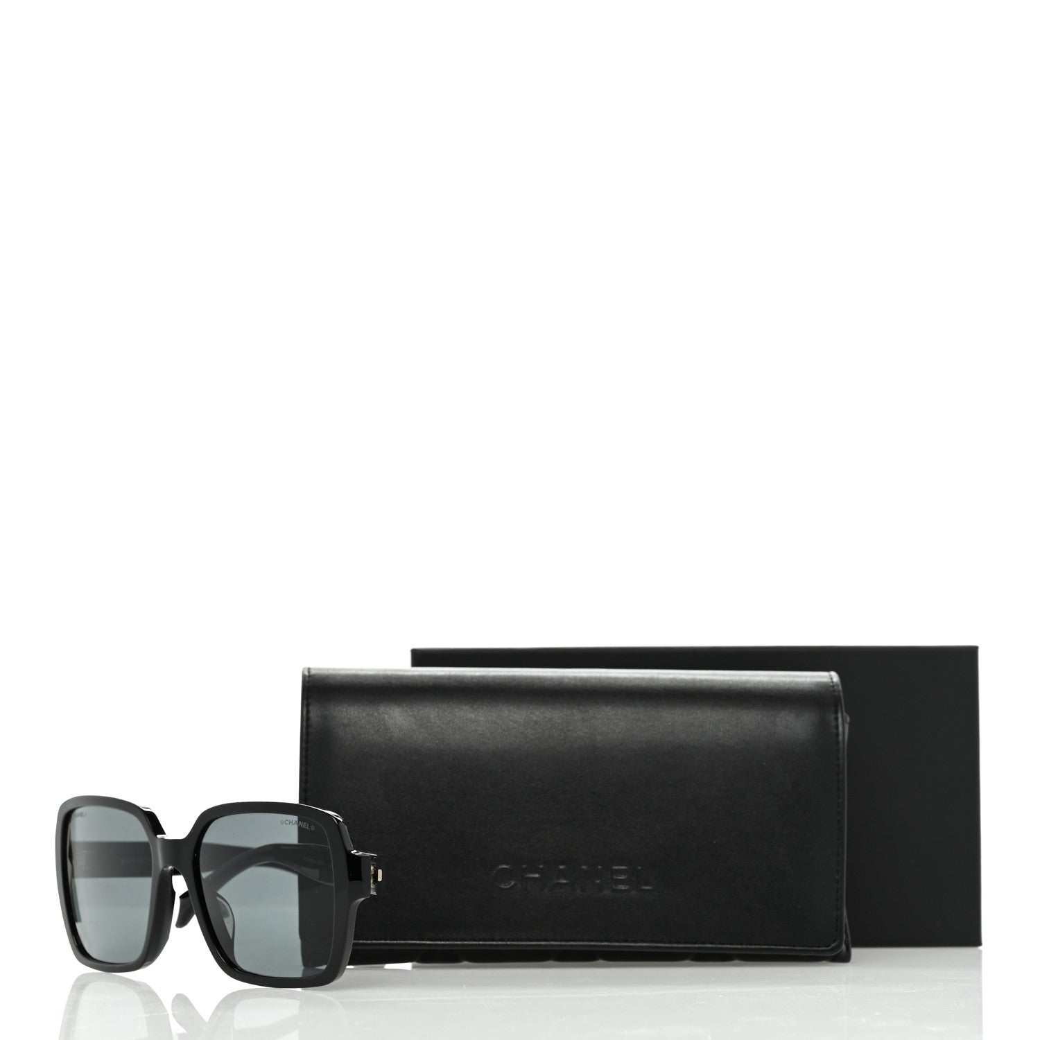 Chanel Acetate Square Sunglasses 5408-A Black 8 of 8
