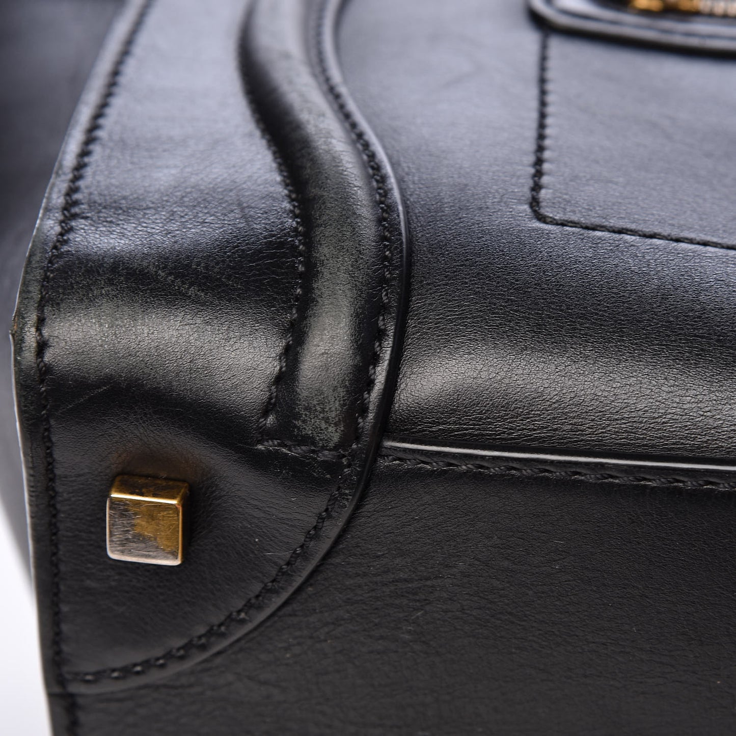 Smooth Calfskin Mini Luggage Black