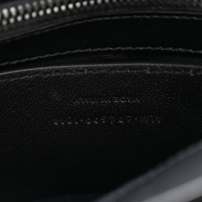 Saint Laurent Calfskin Y Quilted Monogram Monochrome Small Loulou Chain Satchel Black 7 of 10