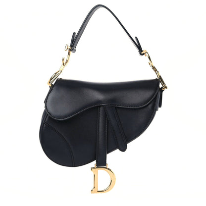 Christian Dior Calfskin Mini Saddle Bag Black 1 of 17