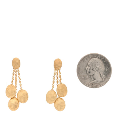Marco Bicego 18K Yellow Gold Siviglia 3 Strand Drop Earrings 2 of 4