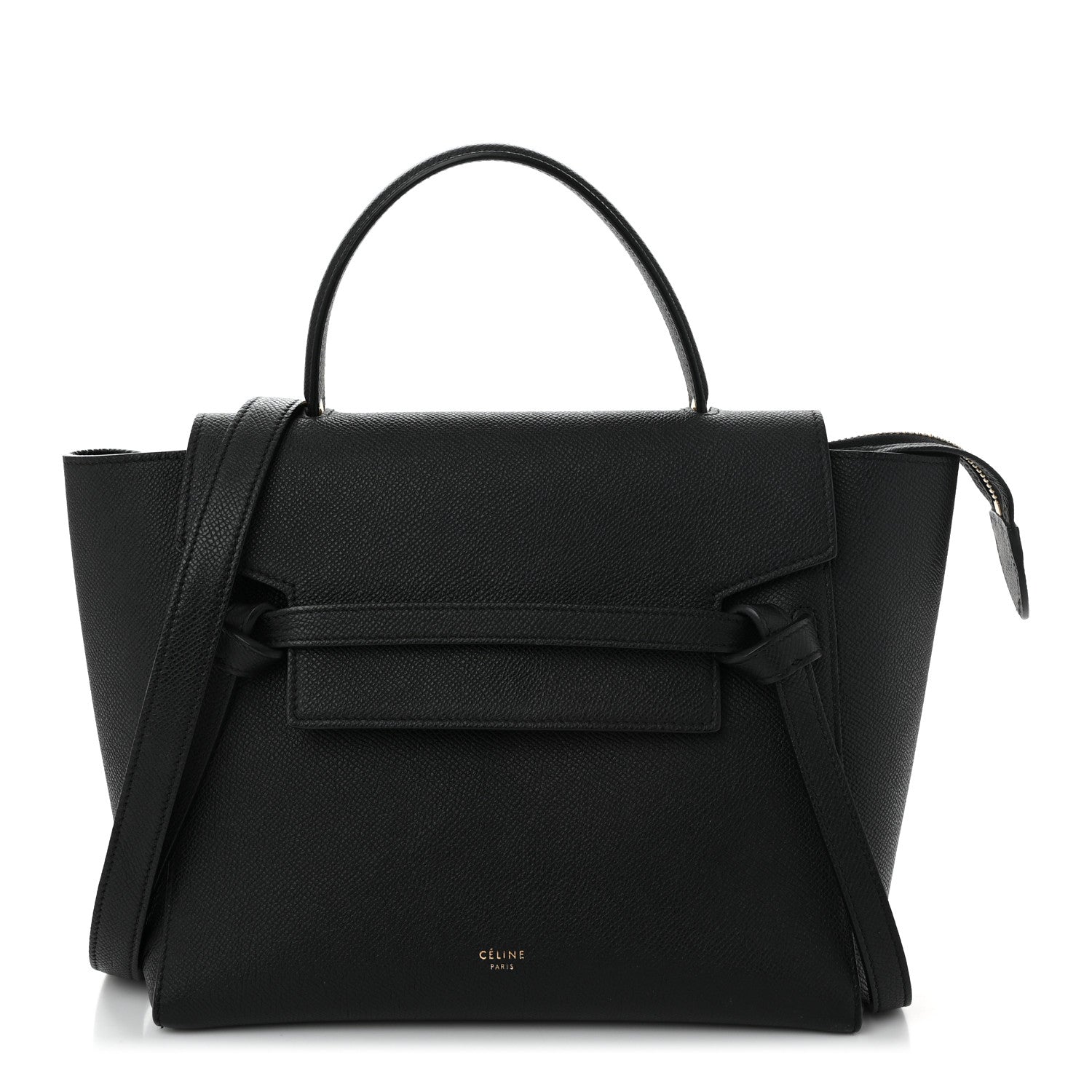 Celine Grained Calfskin Micro Belt Bag Black 1 of 11