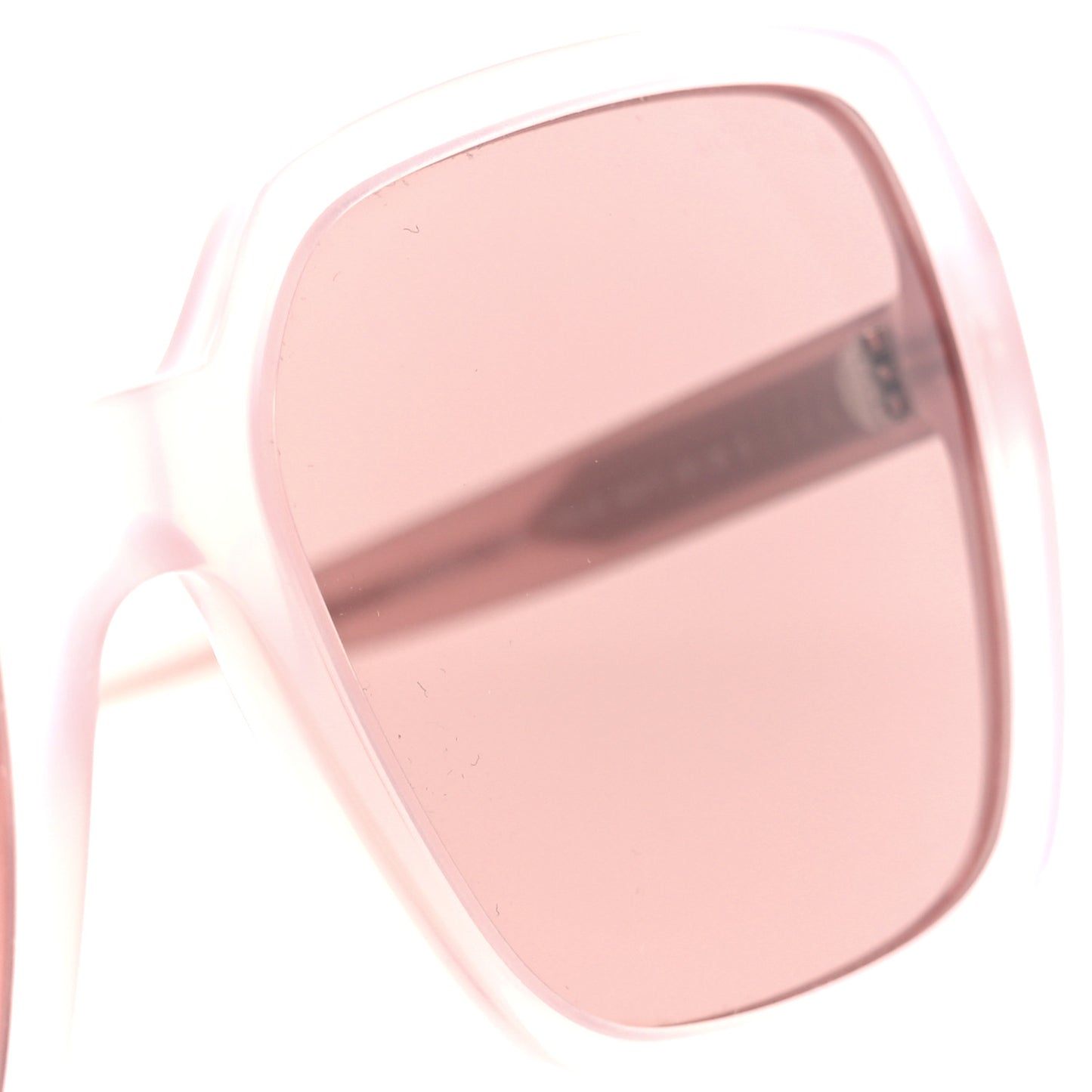 Acetate Square Sunglasses 5505 Light Pink