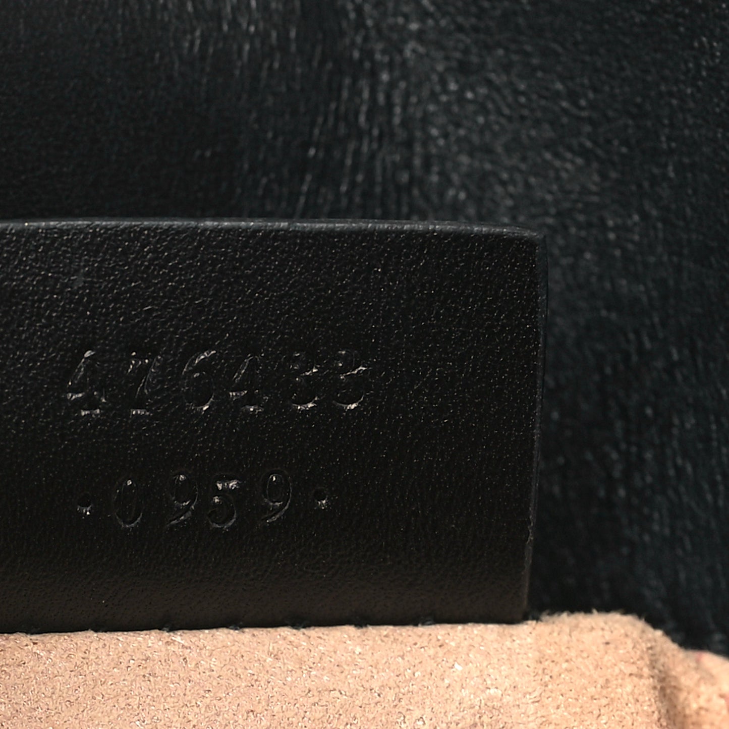 Calfskin Matelasse Super Mini GG Marmont Shoulder Bag Black