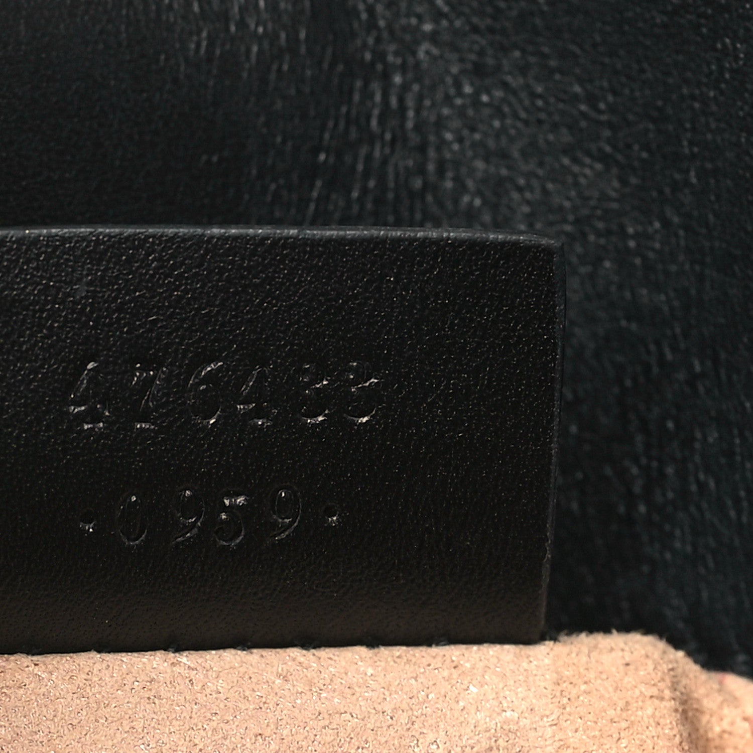 Gucci Calfskin Matelasse Super Mini GG Marmont Shoulder Bag Black 7 of 11