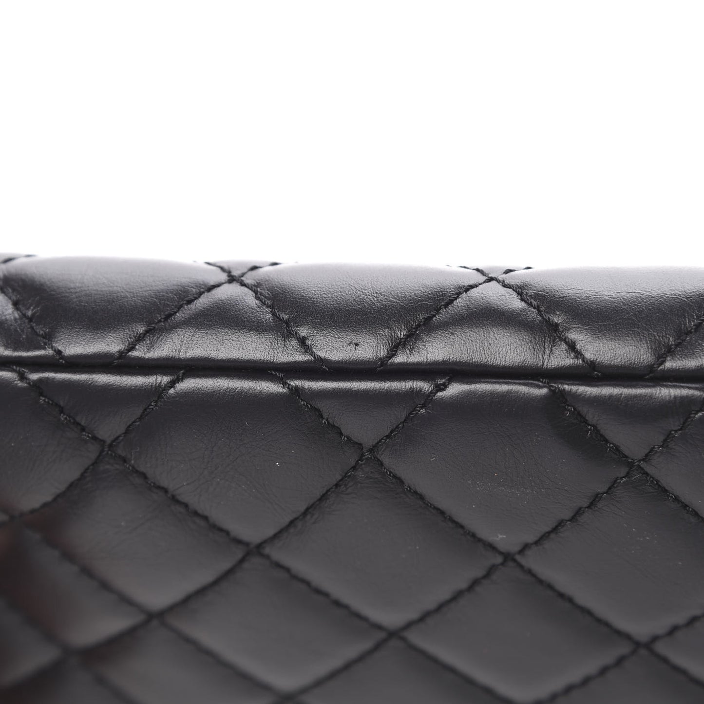 Aged Calfskin Quilted Reissue 2.55 Clutch Black