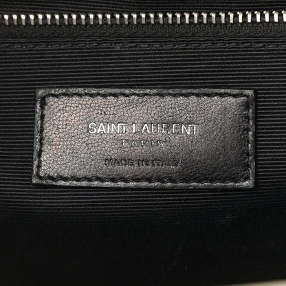 Saint Laurent Grain De Poudre Textured Mixed Matelasse Large Triquilt Monogram Satchel Porcellana 5 of 15