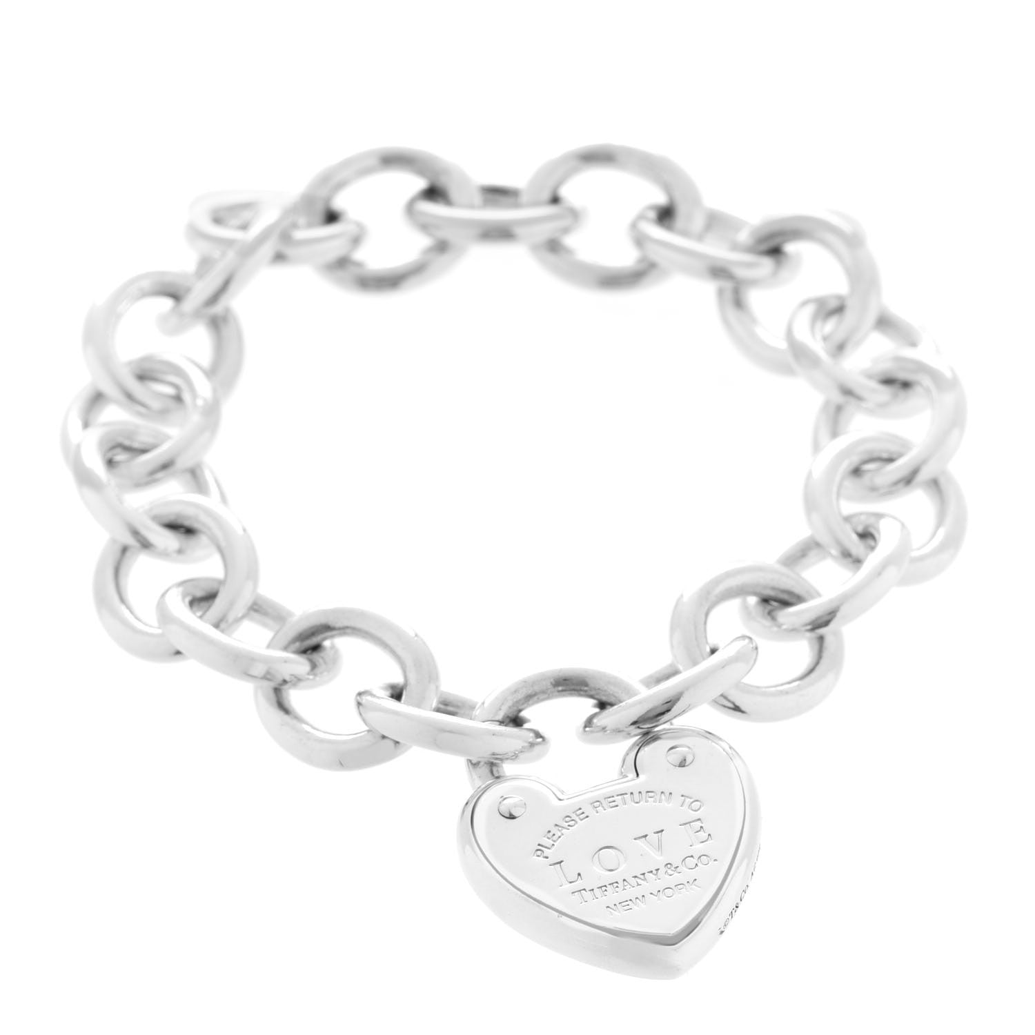 Tiffany Sterling Silver Return to Tiffany Love Lock Bracelet 1 of 6