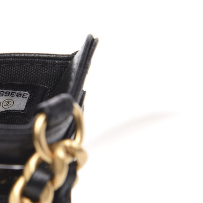 Chanel Goatskin Quilted 19 Card Holder On Chain Black 6 of 8