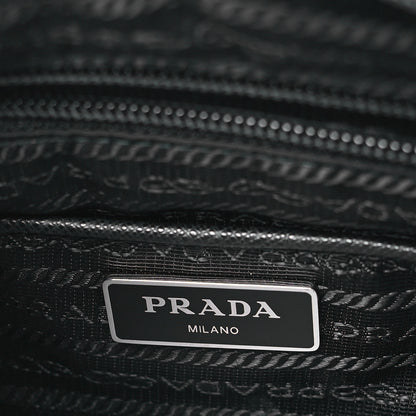 Prada Tessuto Nylon Saffiano Vela Messenger Bag Black 6 of 9