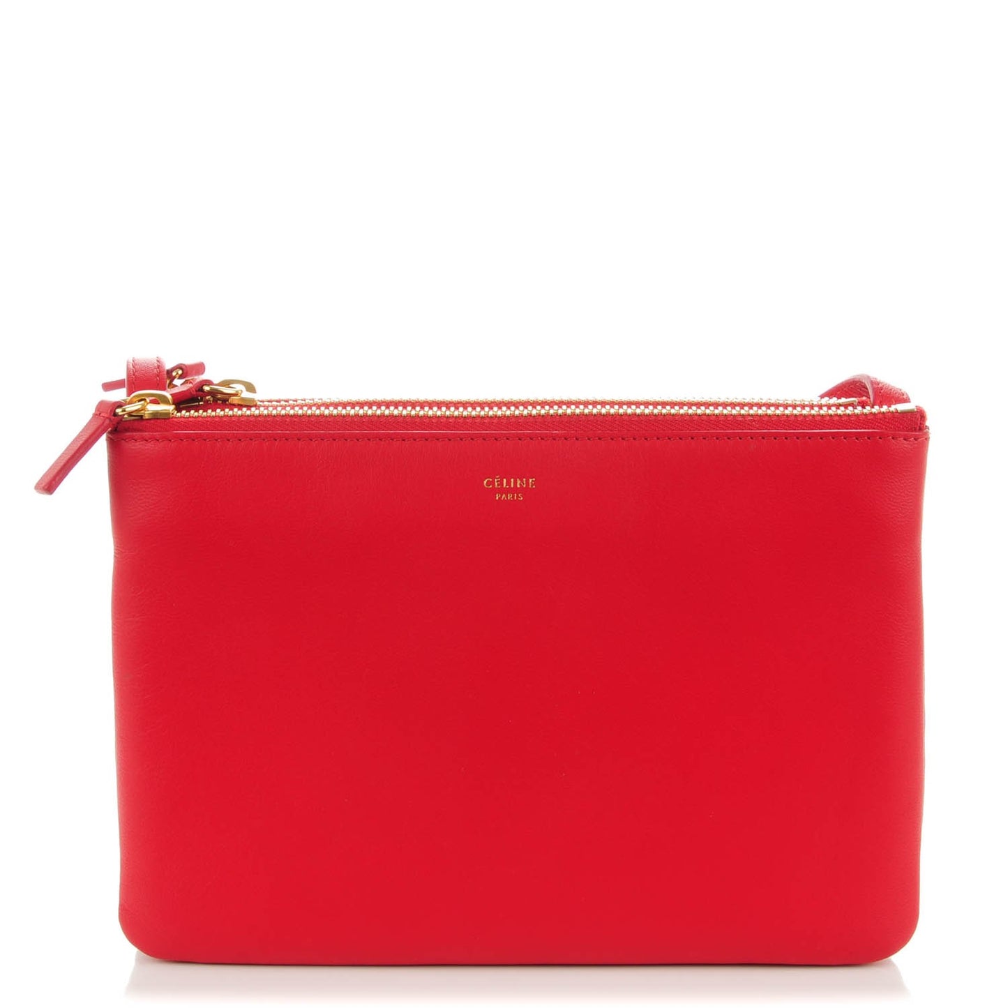 Lambskin Small Trio Crossbody Bag Red