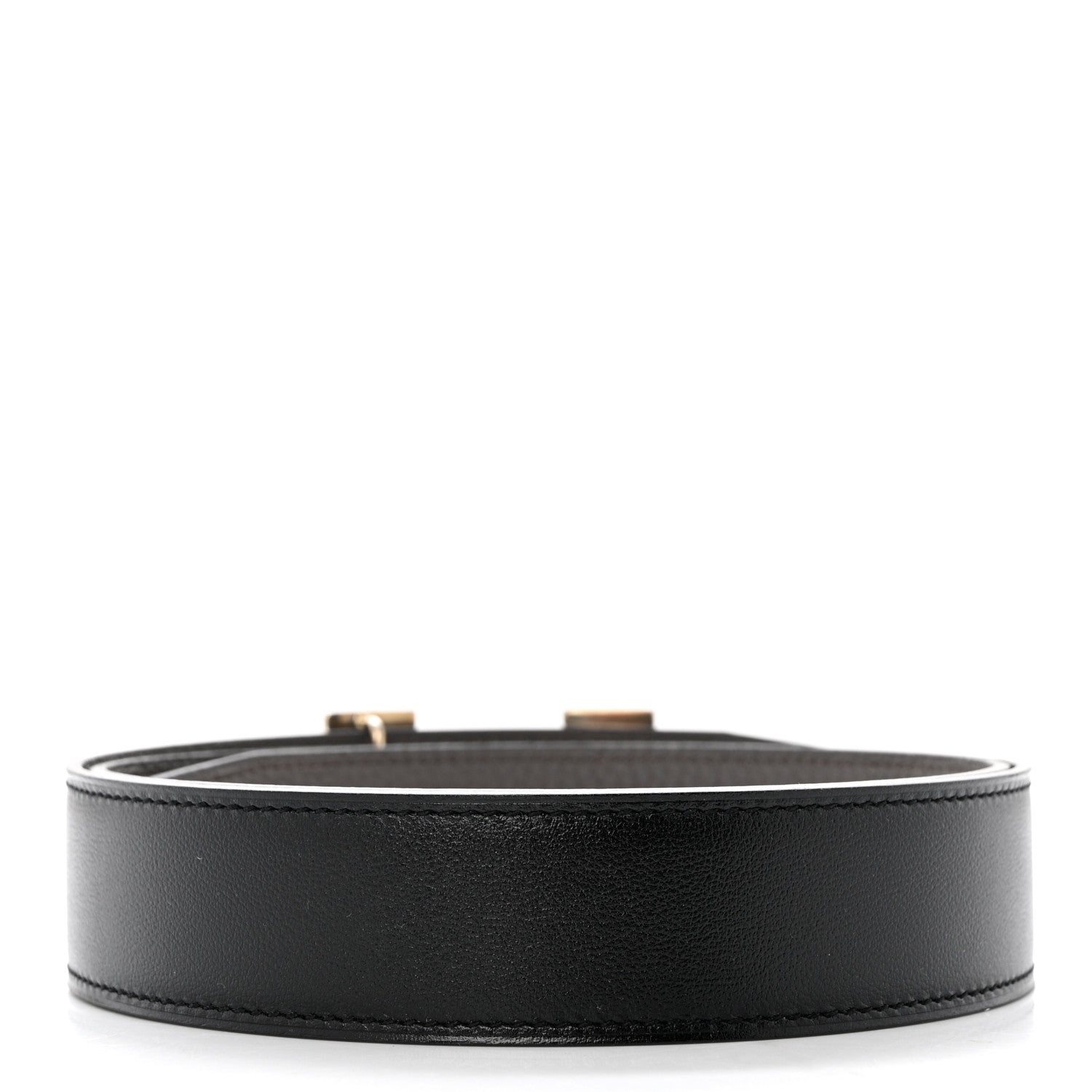Hermes Box Togo Sterling Silver Touareg 32mm H Belt 95 Black Etain 2 of 4