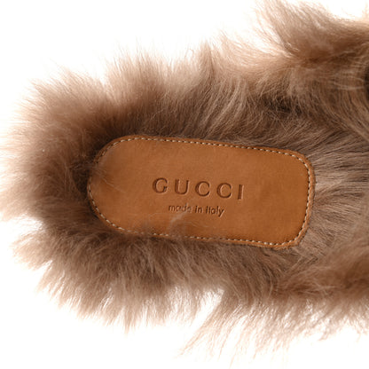 Gucci Calfskin Fur Womens Princetown Slippers 37.5 Black 7 of 7