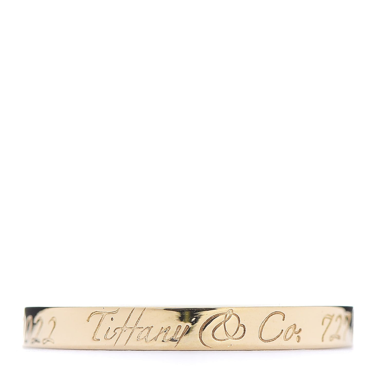 18K Yellow Gold Notes Ring 59 8.75