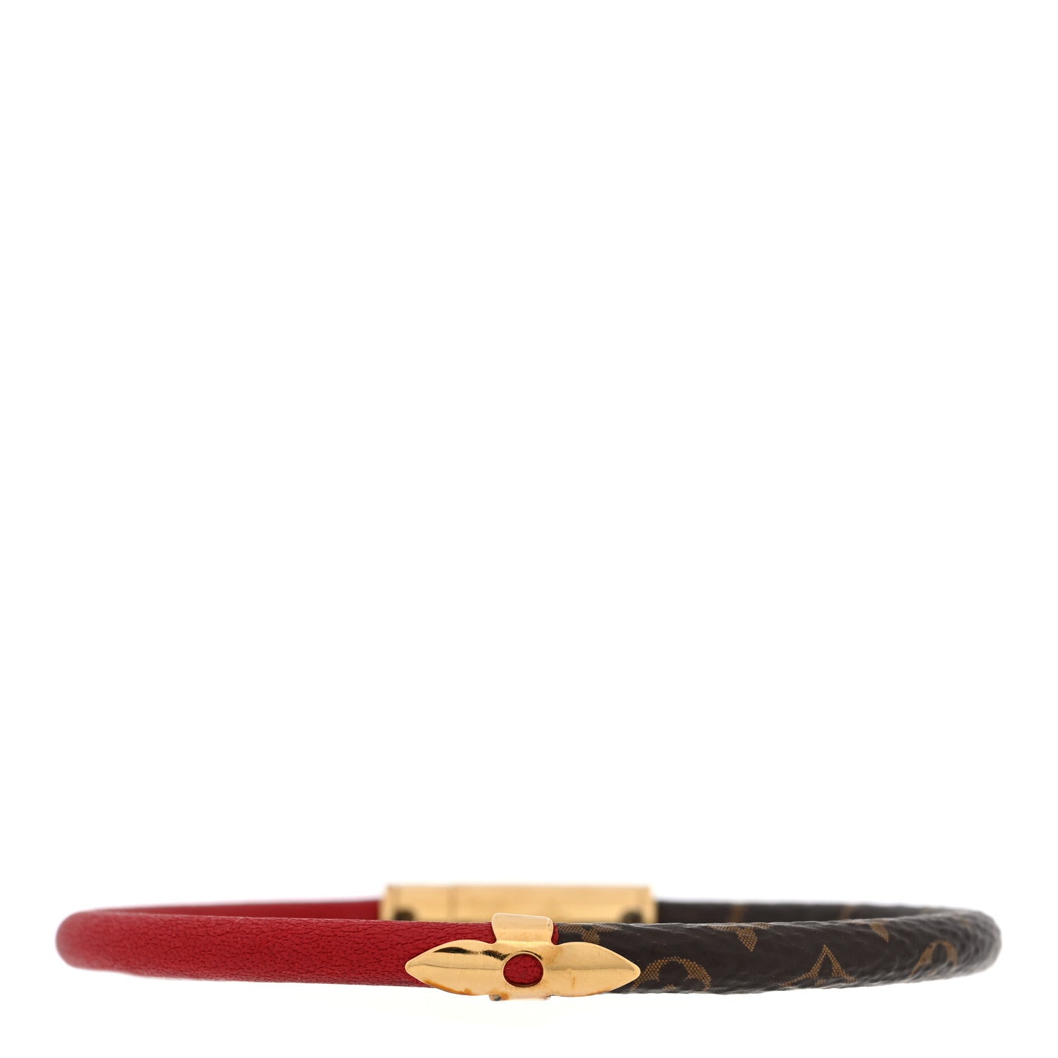 Louis Vuitton Monogram Daily Confidential Bracelet 17 Red 1 of 4
