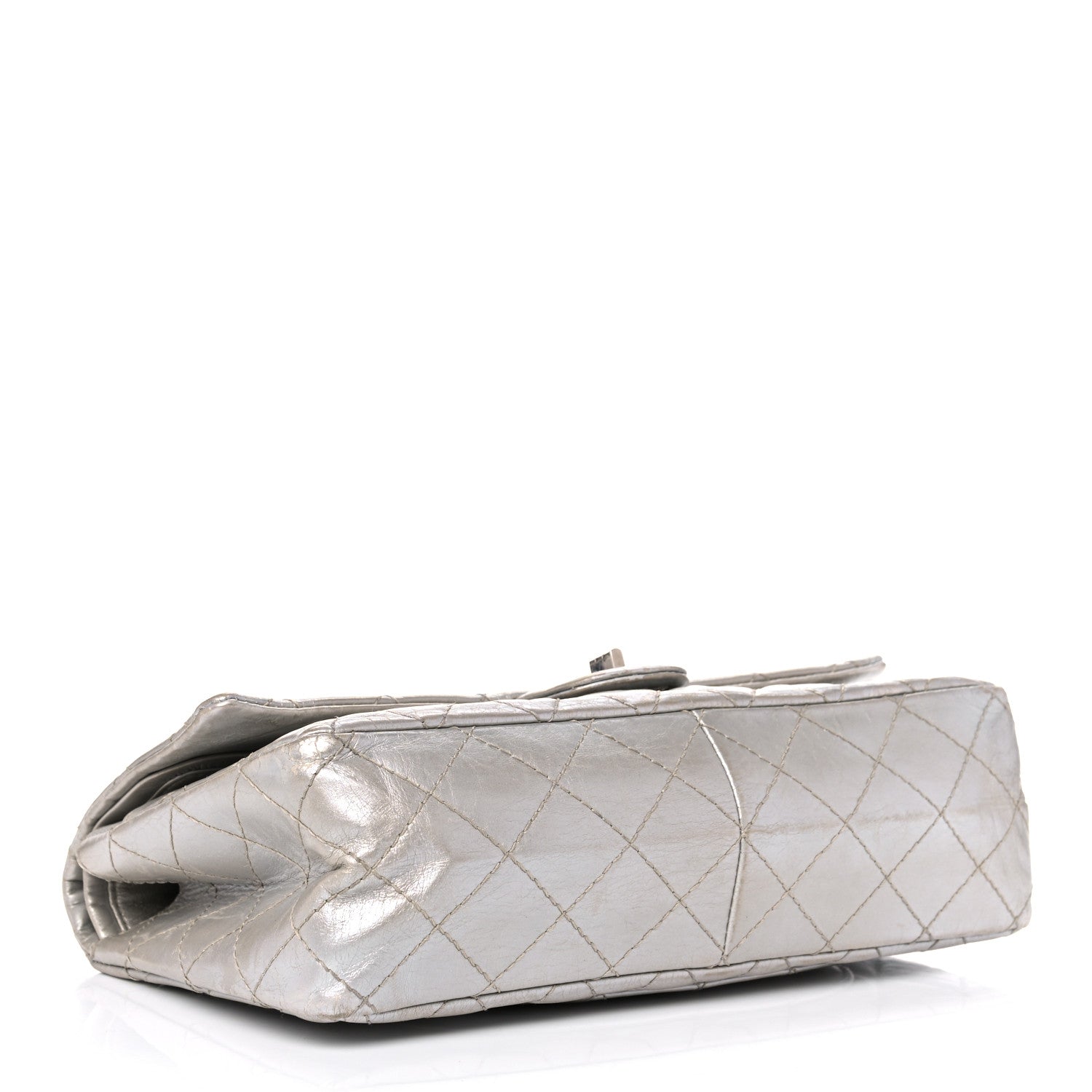 Chanel Metallic Aged Calfskin Quilted 2.55 Reissue 226 Flap Silver 3 of 21