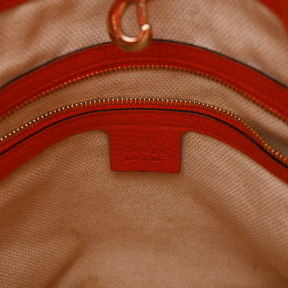 Gucci Pebbled Calfskin Medium Soho Chain Shoulder Bag Sun Orange 6 of 11