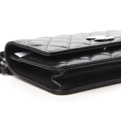 Chanel Caviar Quilted My Everything Wallet On Chain WOC Black 10 of 25