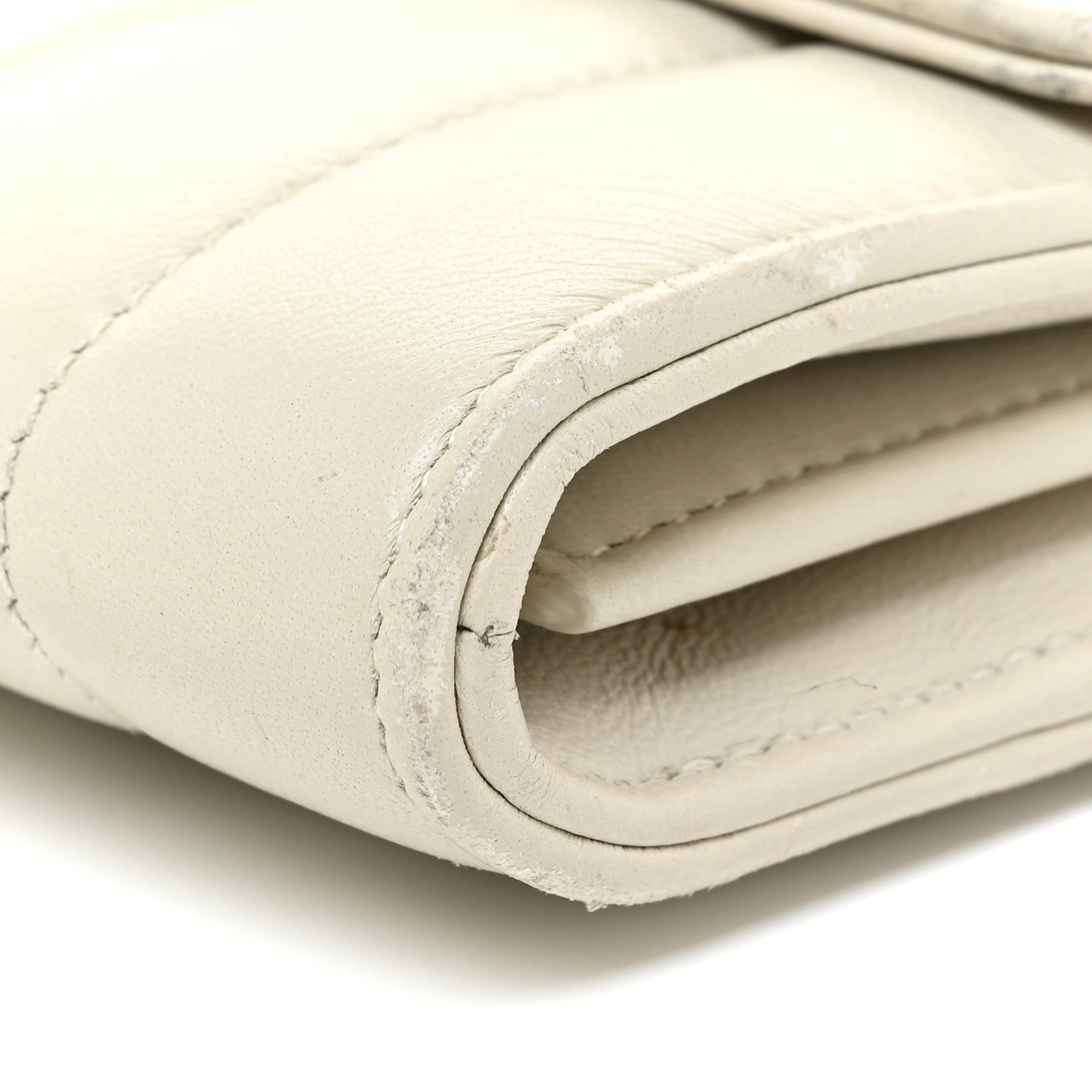 Saint Laurent Lambskin Matelasse Small Vicky Chain Bag White 9 of 17