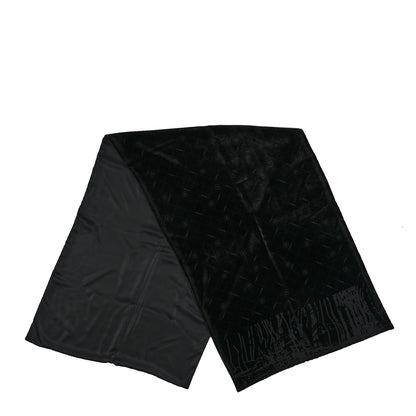 Chanel Cashmere CC Shawl Black Silver 3 of 4