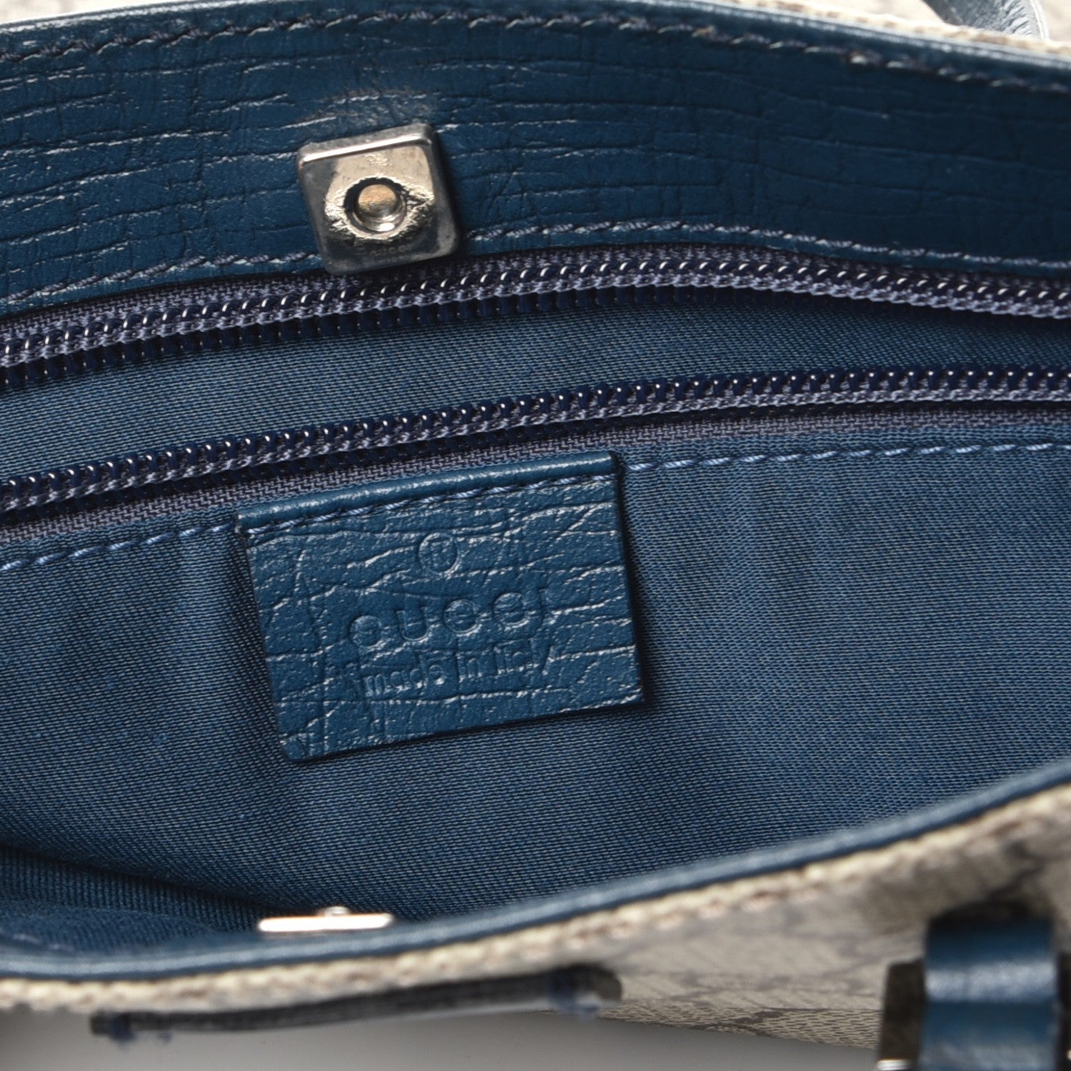 Gucci GG Plus Monogram Flat Vertical Tote Blue 6 of 7