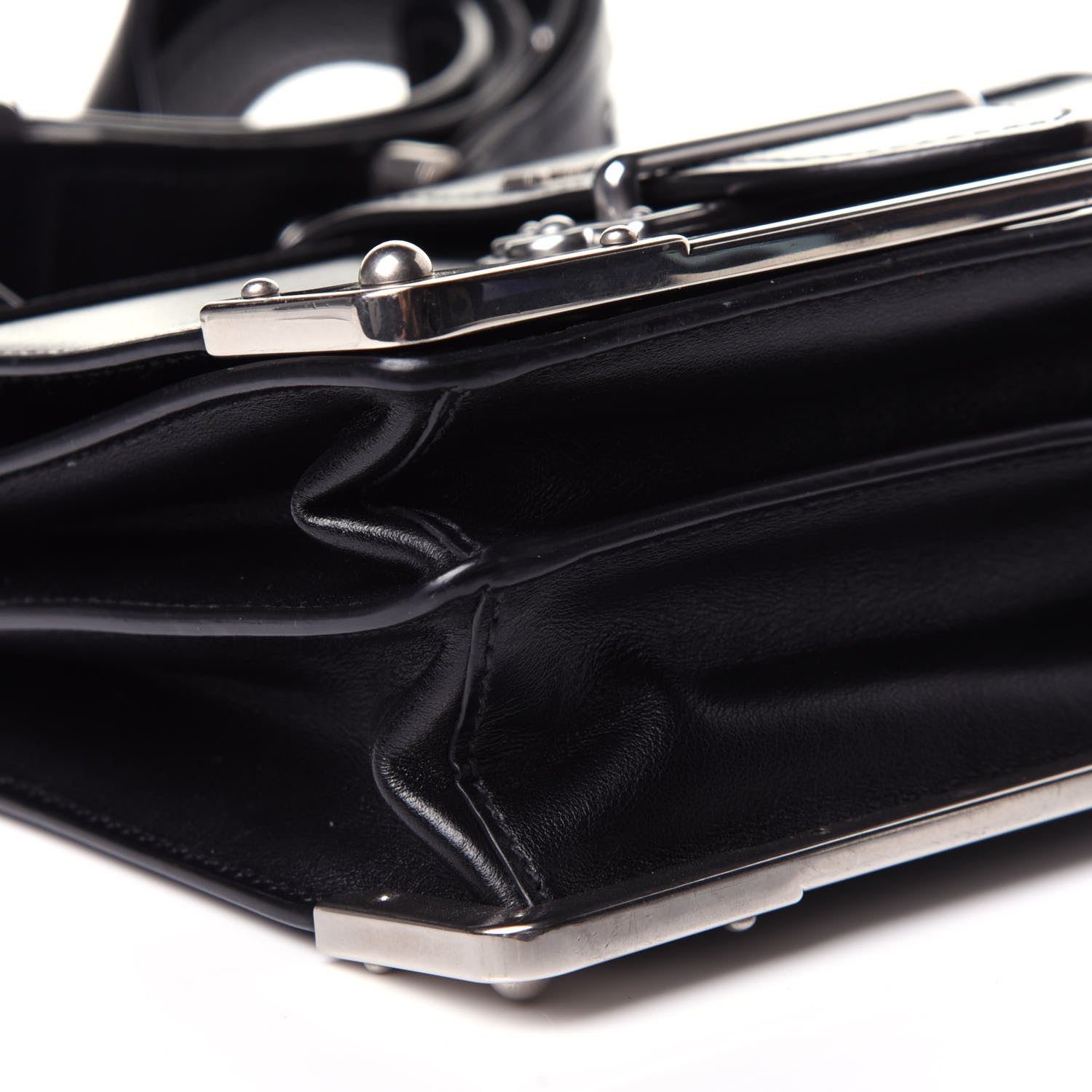 Prada City Calf Saffiano Cahier Bag Black 7 of 11