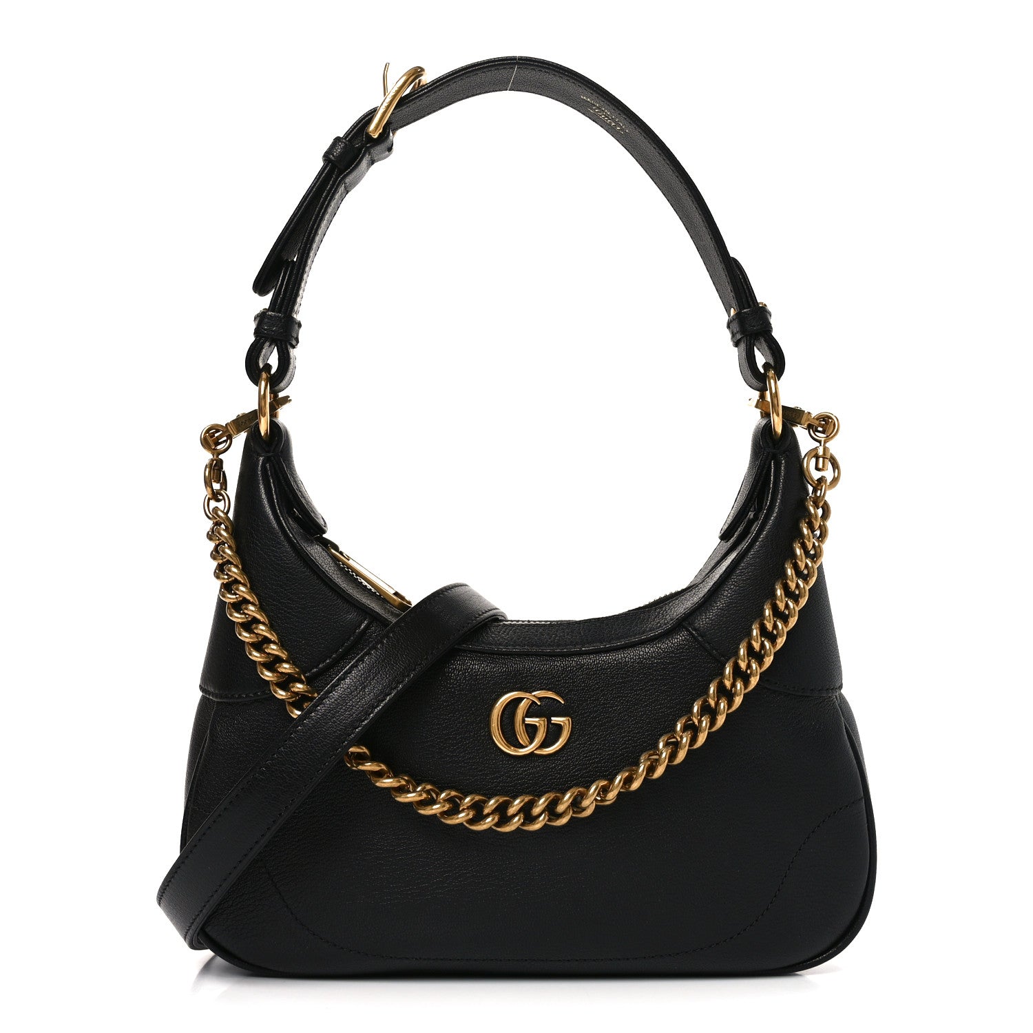 Gucci Goatskin Small Aphrodite Shoulder Bag Black 1 of 10