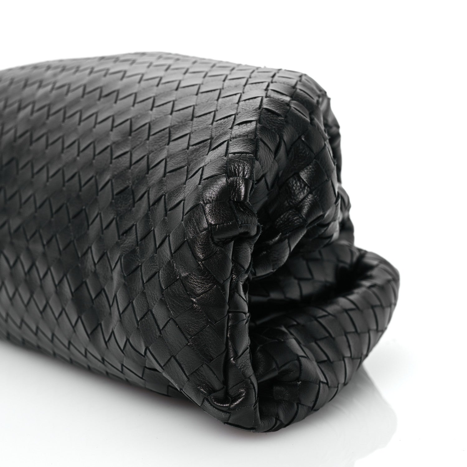 Bottega Veneta Nappa Maxi Intreccio The Pouch Oversized Clutch Black 10 of 11