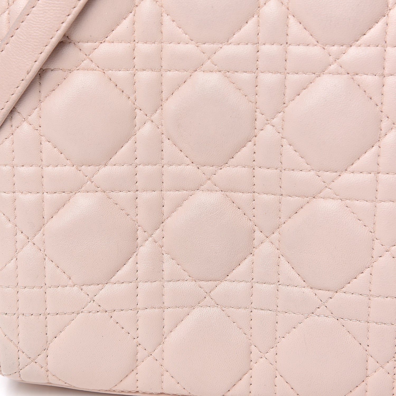 Christian Dior Lambskin Cannage Medium Lady Dior Light Pink 11 of 13