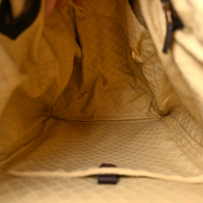 Gucci Calfskin Bamboo Drawstring Backpack Dark Brown 5 of 11