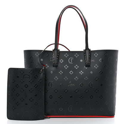 Christian Louboutin Calfskin Loubinthesky East West Cabata Tote Black 3 of 12