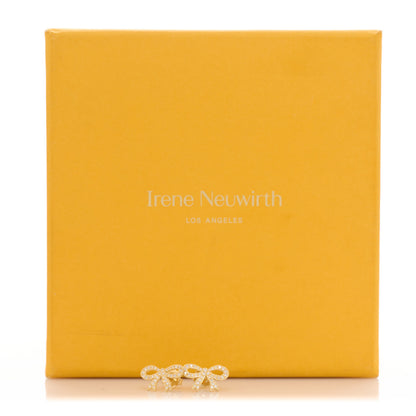 Irene Neuwirth 18K Yellow Gold Diamond Pave Bow Stud Earrings 5 of 5
