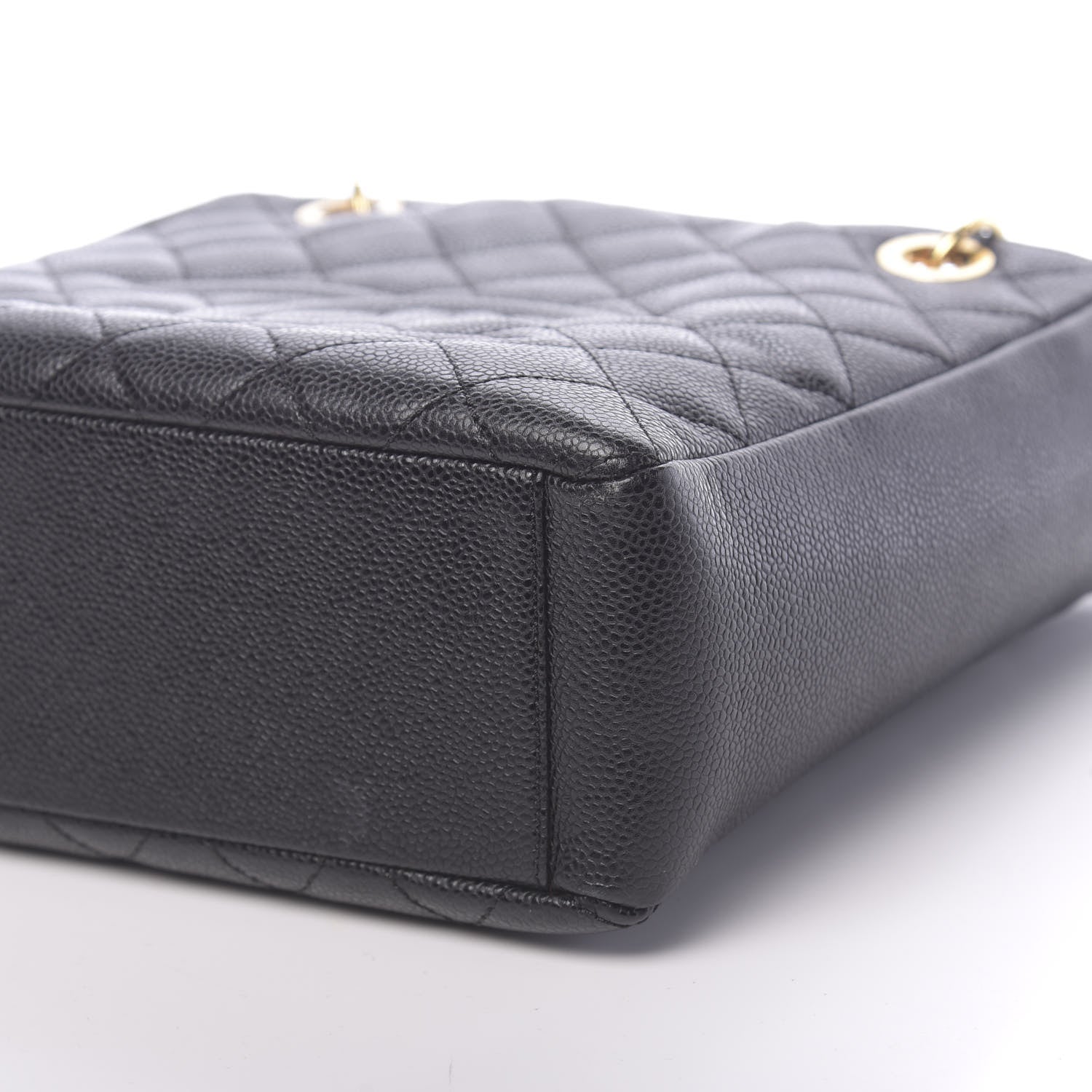 Chanel Caviar Quilted Petit Shopping Tote PST Black 9 of 10