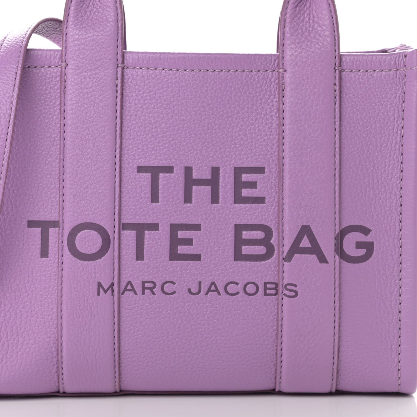 Grained Calfskin Small The Tote Bag Regal Orchid
