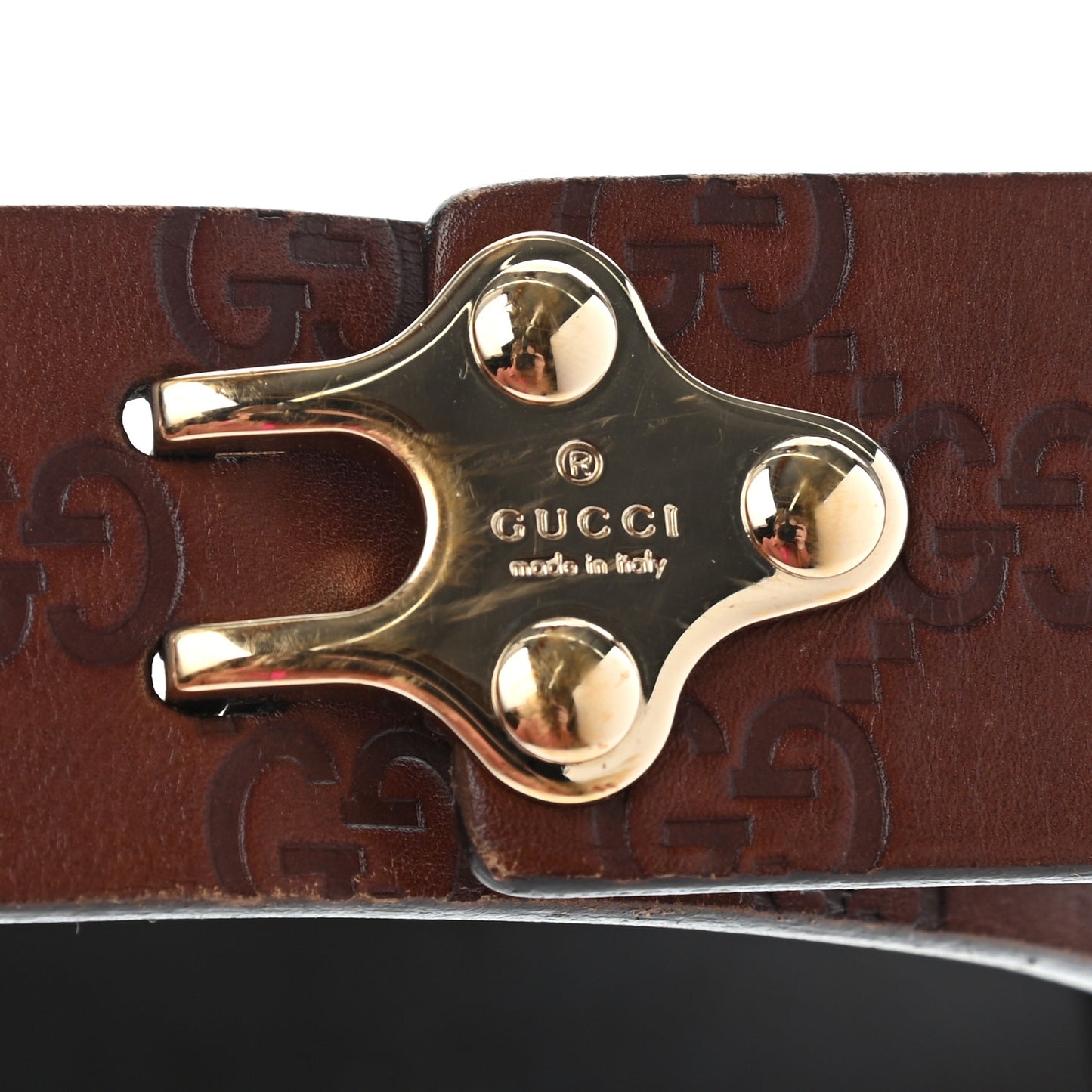 Guccissima Belt 85 34 Dark Brown