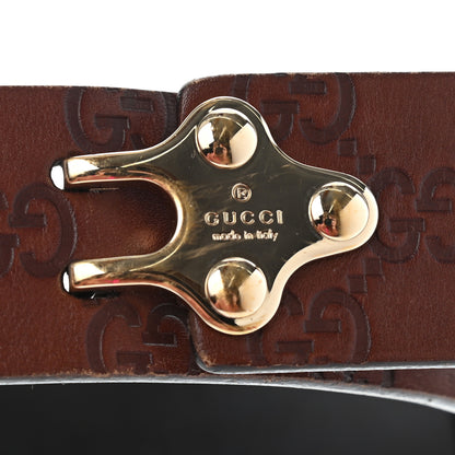 Gucci Guccissima Belt 85 34 Dark Brown 5 of 10