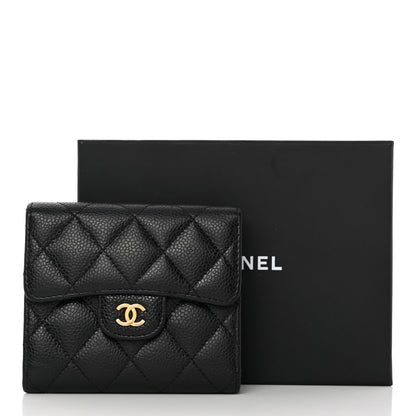 Chanel Caviar Quilted Compact Flap Wallet Black 11 of 11