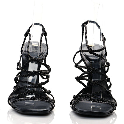 Gucci Caged Strappy High Heel Sandals 7 Black 2 of 7