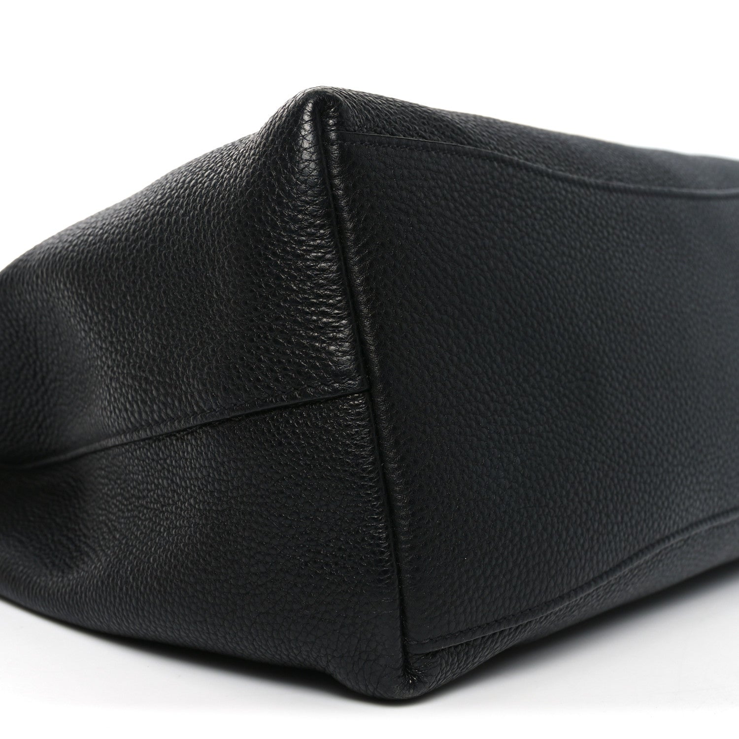 Prada Vitello Phenix Embossed Logo Hobo Black 8 of 9