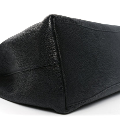 Prada Vitello Phenix Embossed Logo Hobo Black 8 of 9