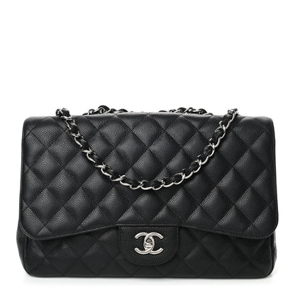 Chanel Caviar Quilted Jumbo Single Flap Black 1 of 4