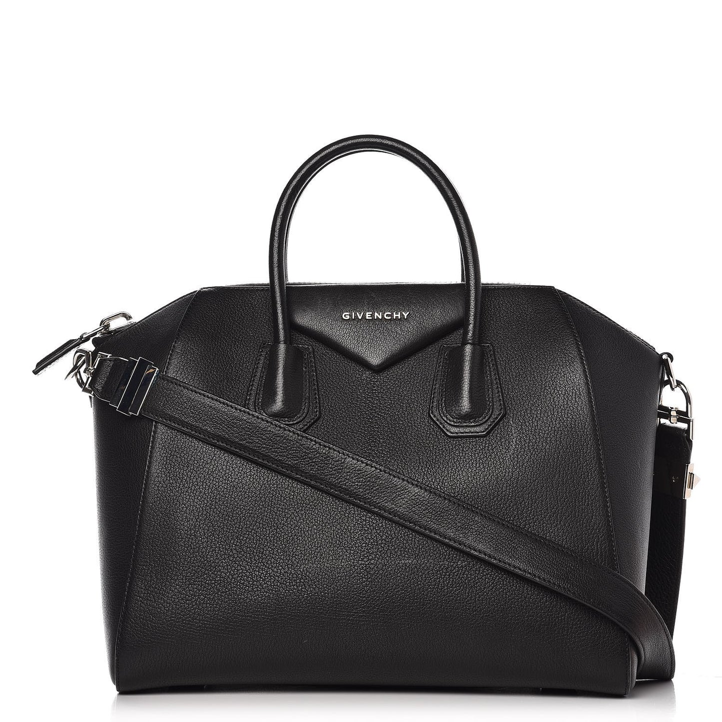 Sugar Goatskin Medium Antigona Black