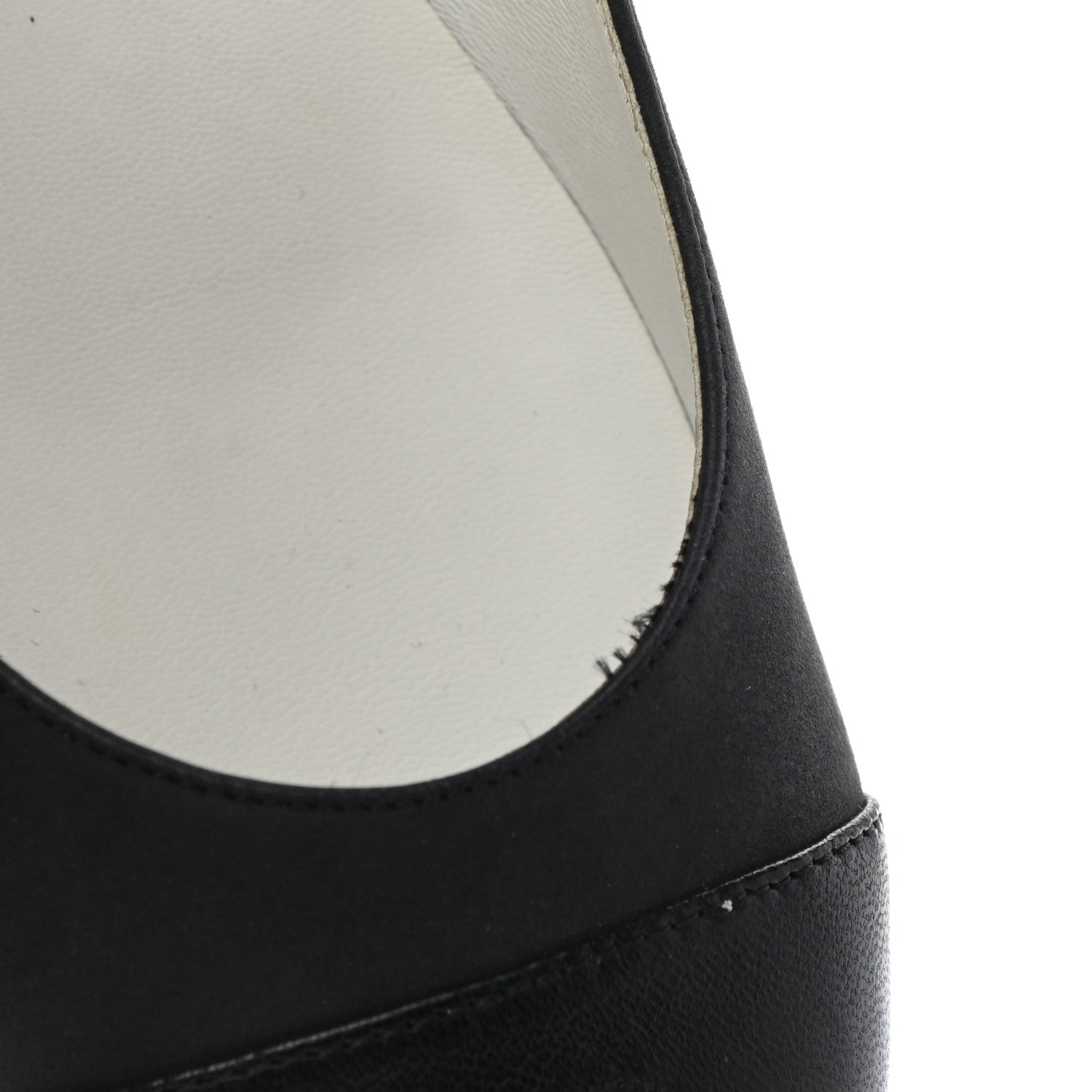 Chanel Nubuck Cap Toe Ballerina Flats 35 Black 10 of 10